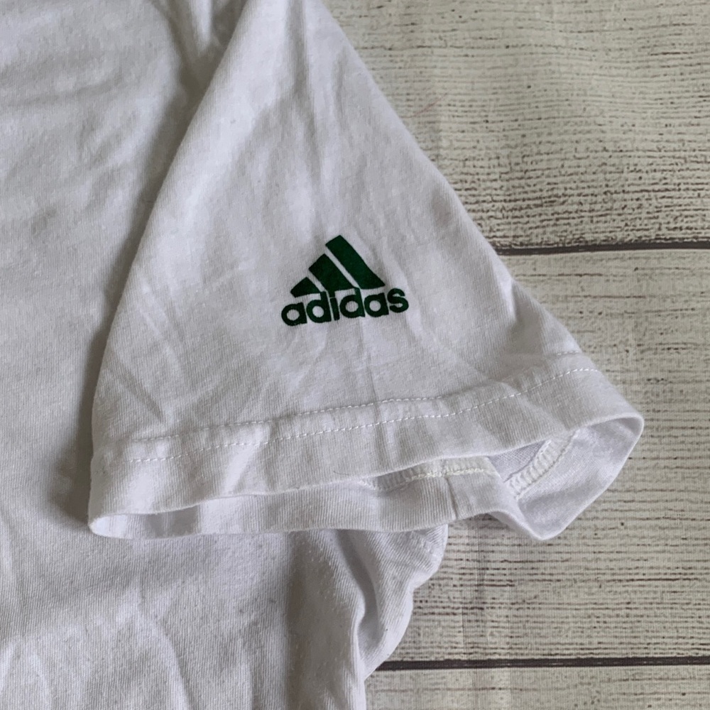 adidas White University of Miami Logo Women’s Short Sleeve T-shirt - Picture 6 of 6